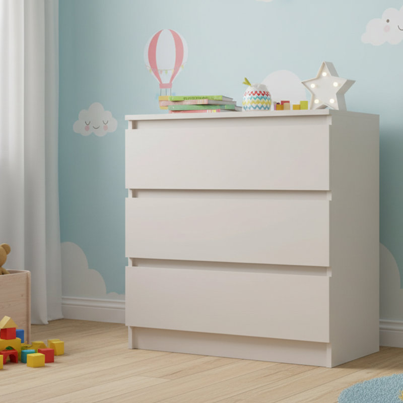 70cm W 3 - Drawer Chest of Drawers, Cashmere