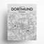 Carte de la ville de Dortmund, impression à Oranje-919597743-919597742