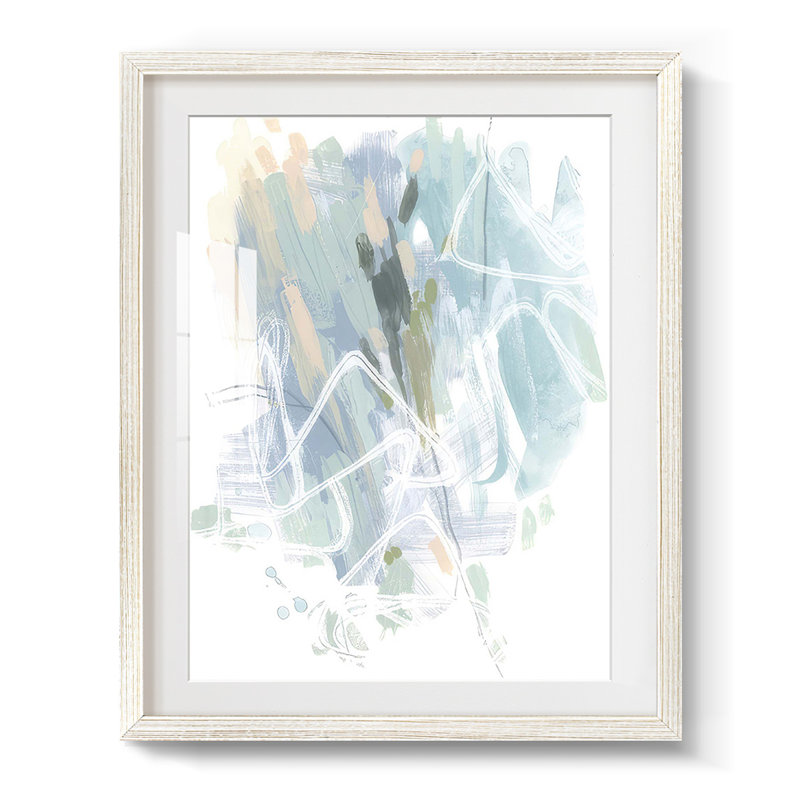 Loop Code I -Framed Print, 19.5" H x 16.5" W, White