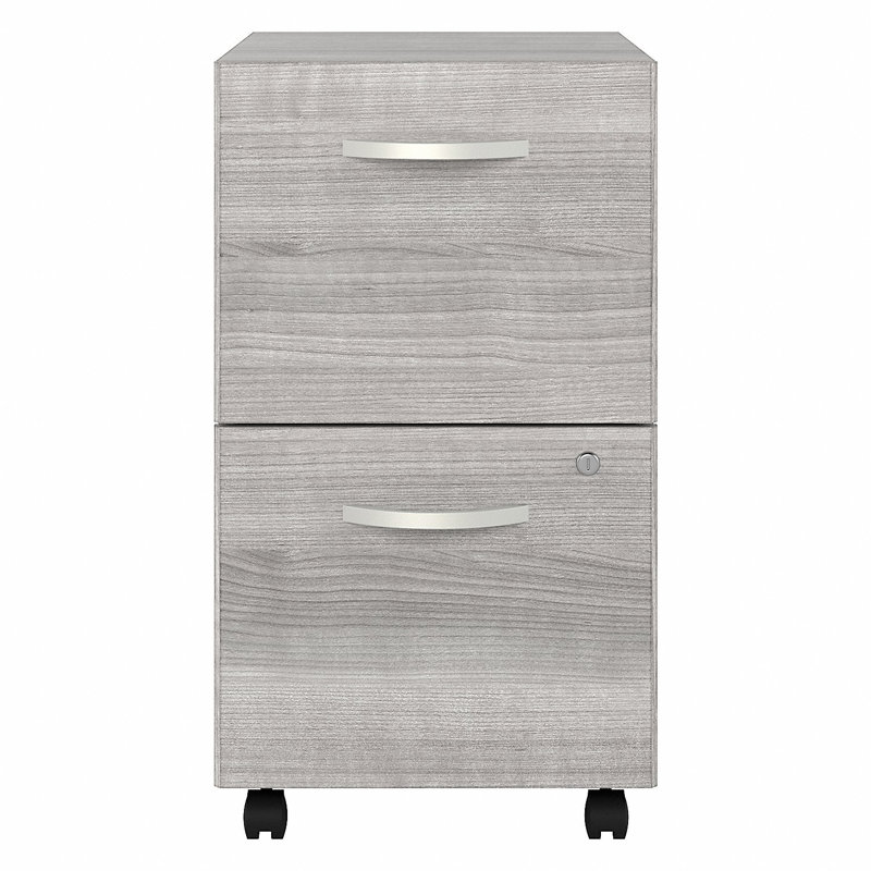 Kaneki 16'' Wide 2 -Drawer Mobile File Cabinet, Platinum Gray