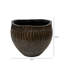 Bellanira Handmade Black & Brown Decoration Bowl for Living Room Decor, Polyresin Serving Bowl