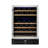 Trifecte Dual Zone 23.42'' 46 Bottle Wine Refrigerator with Reversible Door