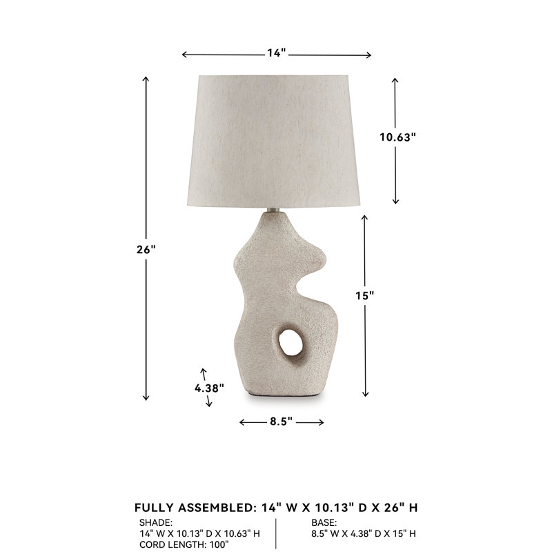 Lampe de table Tanyjah, ensemble de 2
