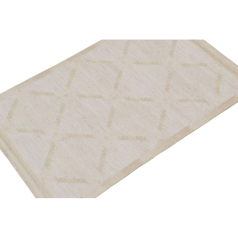 Scandinavian Wool Geometric Area Rug, Rectangle 10' x 14'