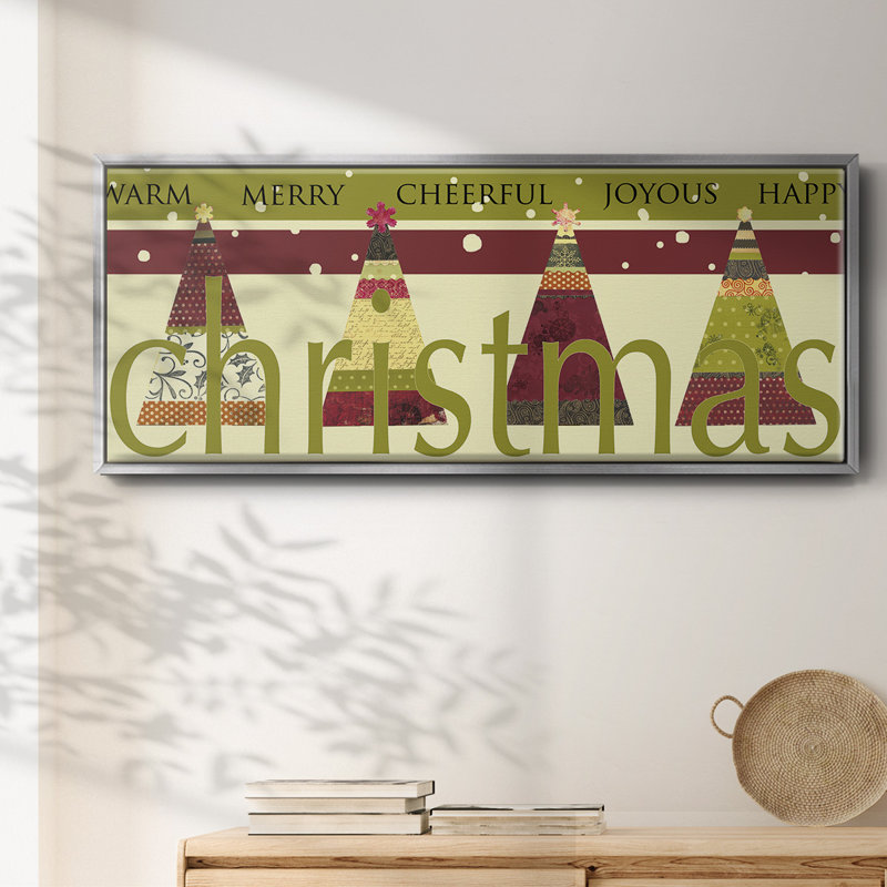 «Happy Merry Joyous», toile encadrée