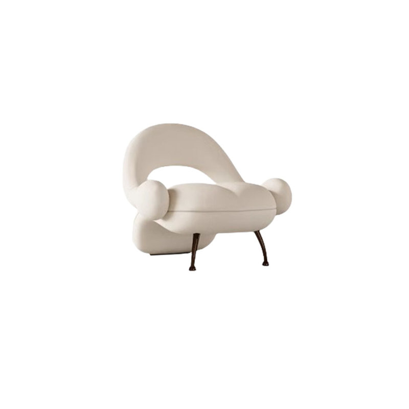 Canapé Creative, Microfibre / microsuède blanc cassé
