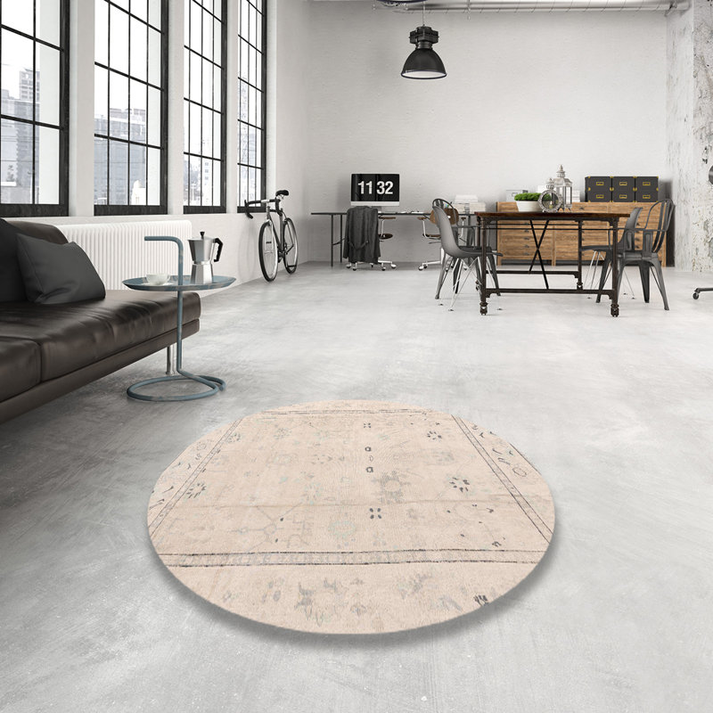 Tapis abstrait moderne 4323, Rond 3 pi