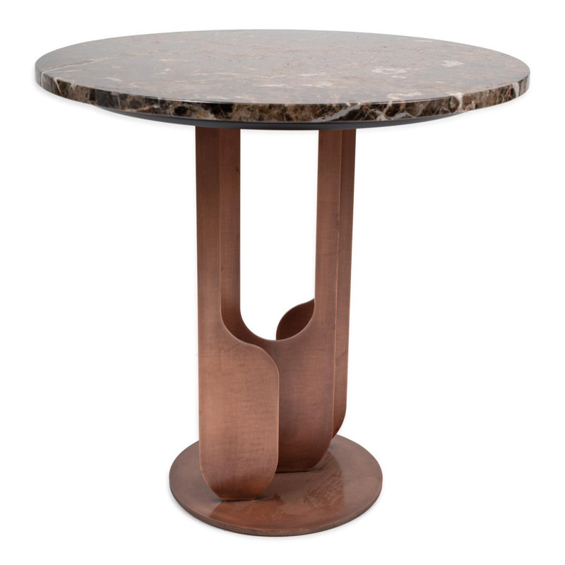 Egg Designs 'Drop' Black Marble End Table