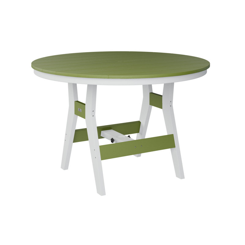 Harbor Outdoor Table, 30.37" H x 48" W x 48" D, Kiwi Green