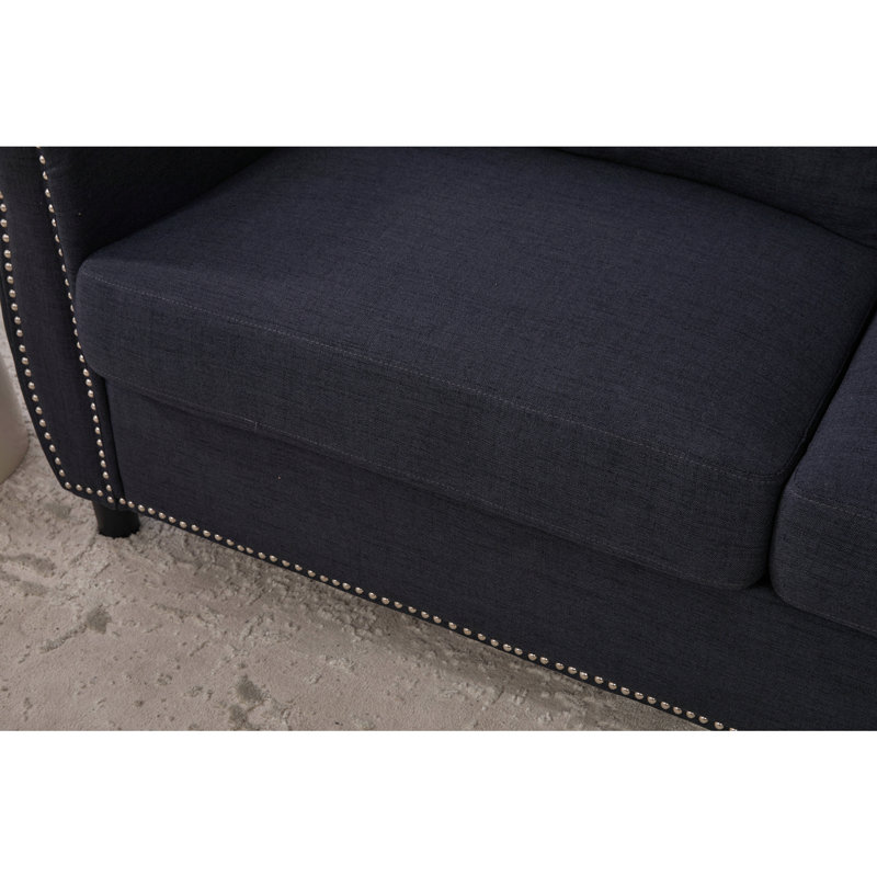 Canapé-lit, canapé-lit avec matelas, Gris foncé