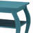 Teal 2-shelf End Table