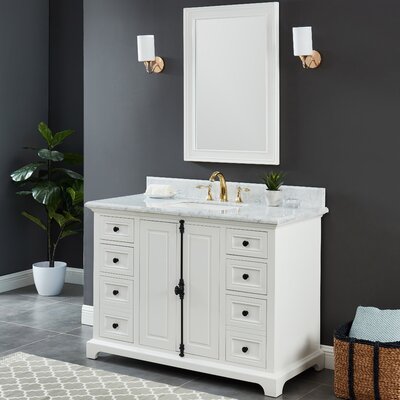 Nancee 49"" Single Bathroom Vanity Set -  Breakwater Bay, 3F662EB315D34B8686644C2EB41B9F30