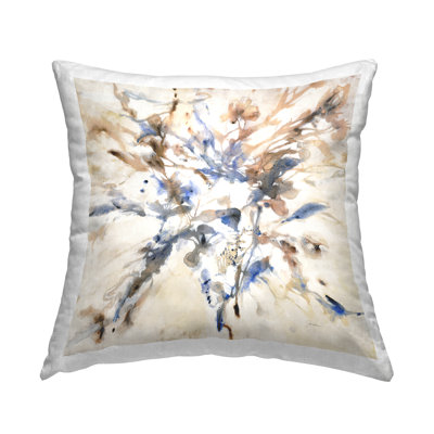 Coussin Subtle Botanical Abstraction imprimé par Liz Jardine