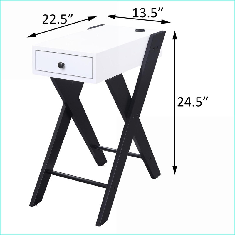 Table basse noire en verre trempé avec tiroir en rotin, facile à nettoyer et amp; Rangement peu encombrant