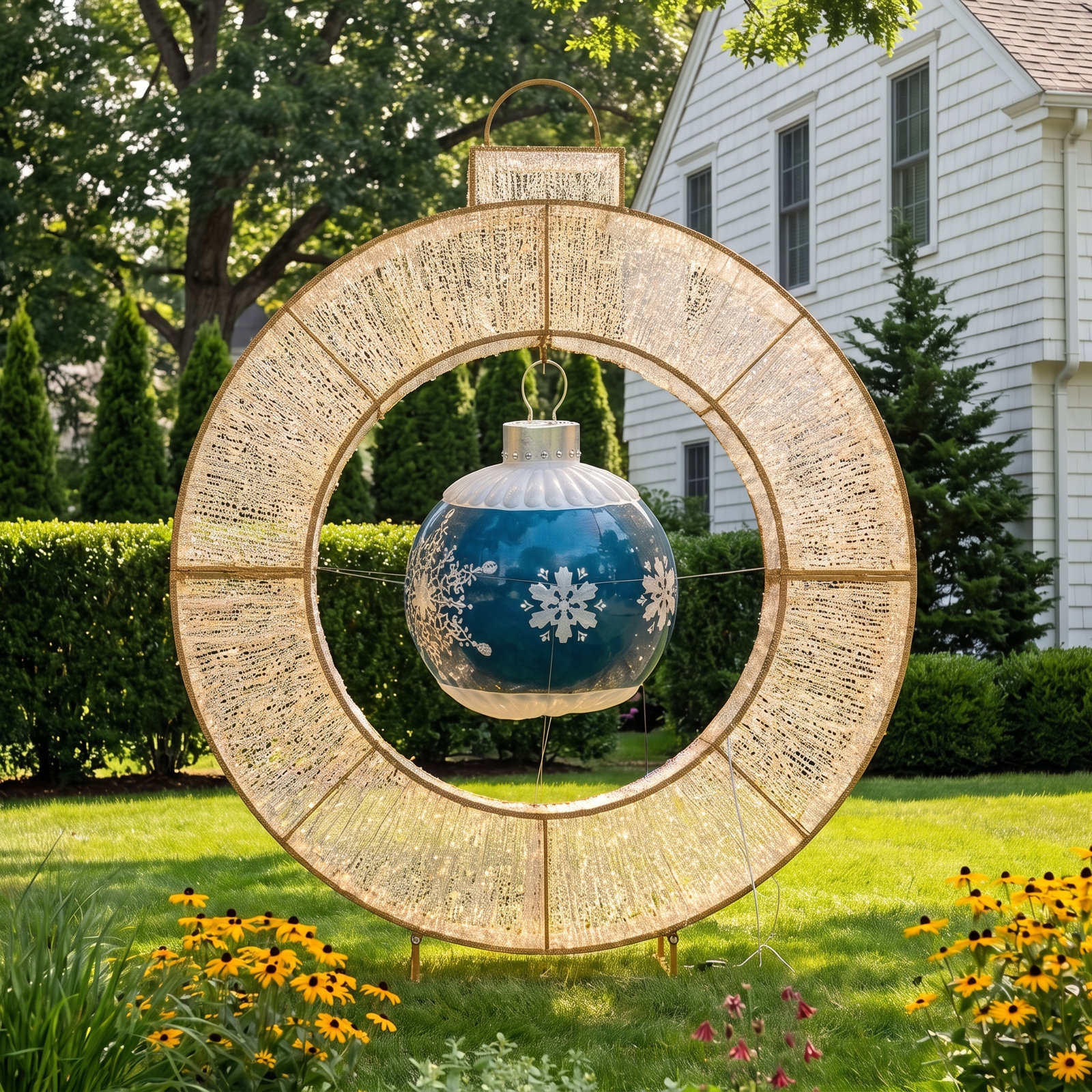 Lighted Ornament Display Decor