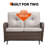 Braxleigh 50" Wide Wicker Outdoor Patio Loveseat Glider with Cushions-866380204-810716981