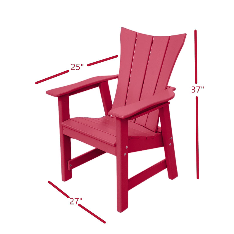 Chaise Adirondack en plastique Wyano, Canneberge