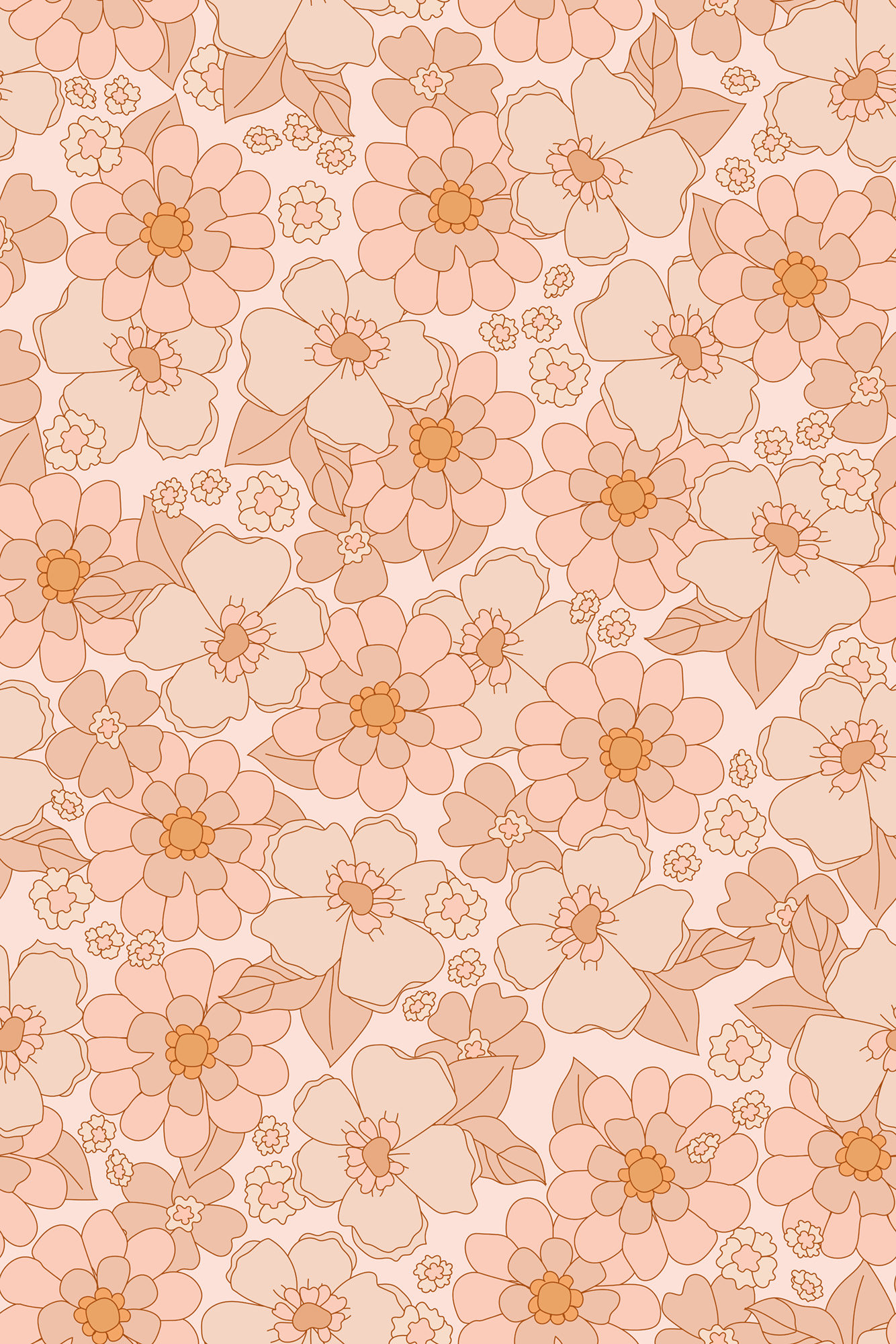 Red Barrel Studio® Retro Flower Peel and Stick Wallpaper & Reviews | Wayfair