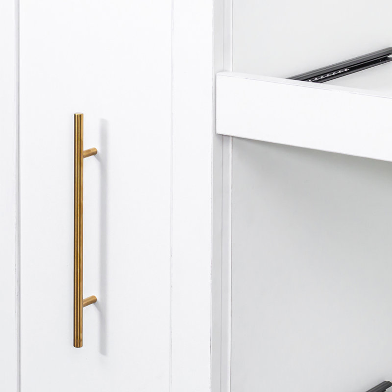 Kitchen pantry cabinet with multi-functional pull-out multi-tier storage shelf