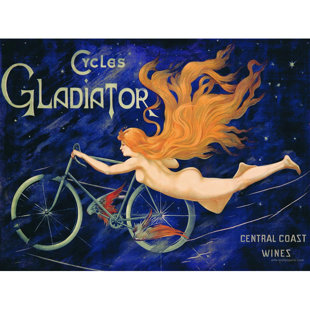 Cycles Gladiator Vintage Advertisement on Wrapped Canvas