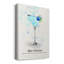 Blue Christmas Cocktail - Wrapped Canvas Print-1120440578