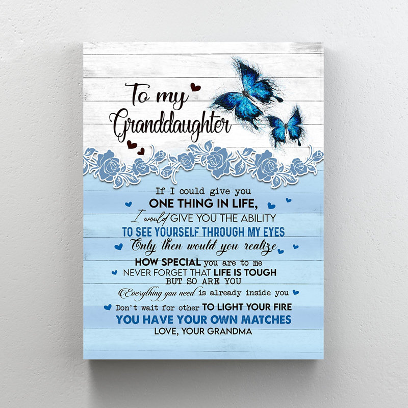 Papillons - N'attendez pas que les autres allument votre feu, vous avez vos propres allumettes - 1 pièce, reproduction d'art graphique sur toile tendue