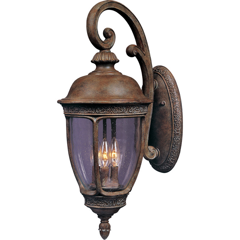 Lanterne murale d'extérieur 3 lumières Nashua Brown, Petit
