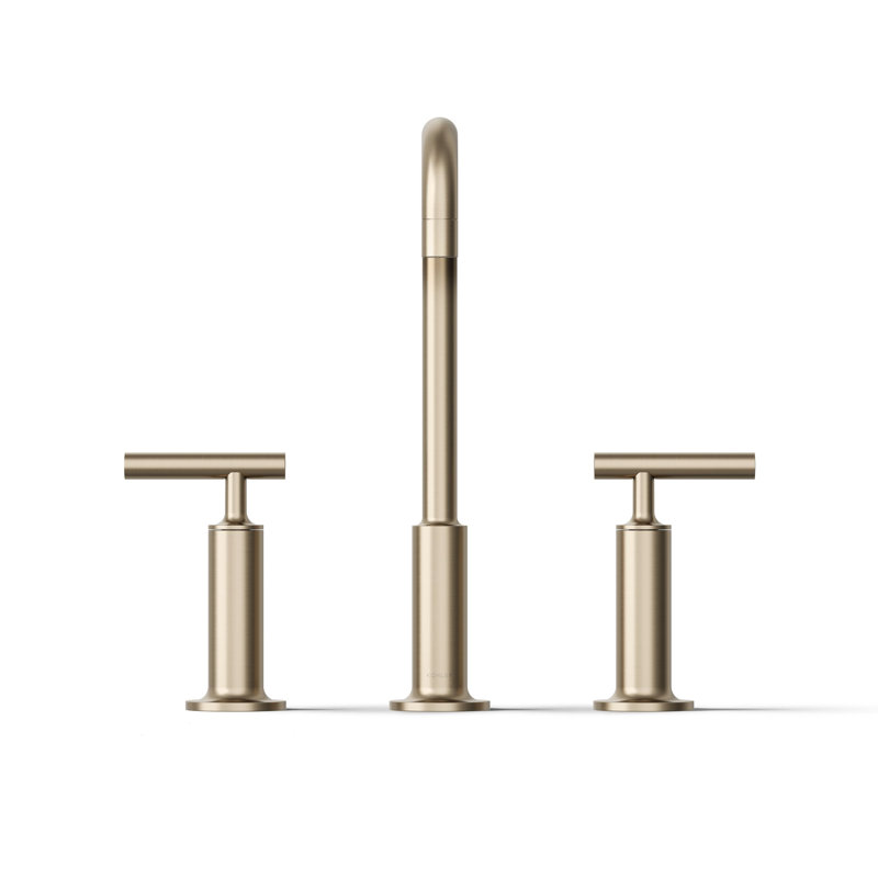 Purist Widespread Bathroom Faucet, Vibrant Brushed Bronze