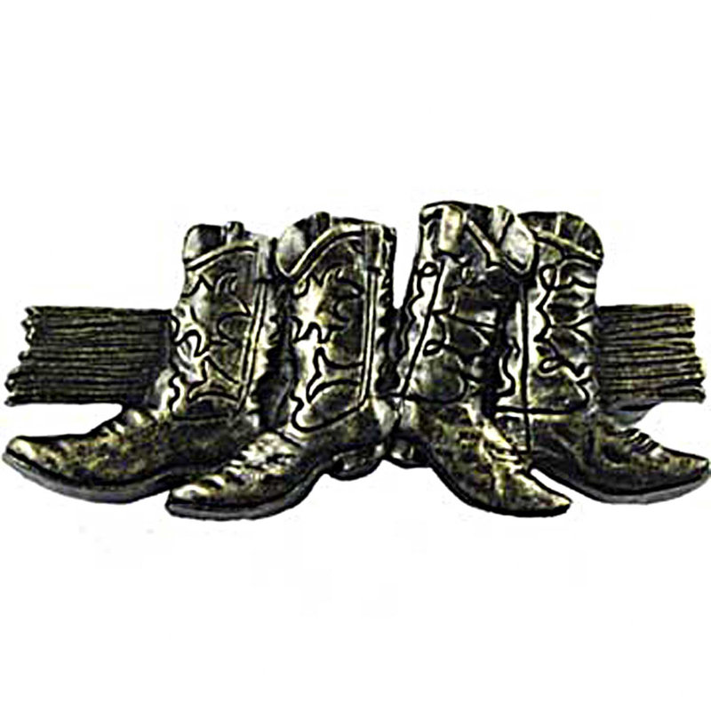 Poignée barre 3 po Western Southwestern, Bronze noir
