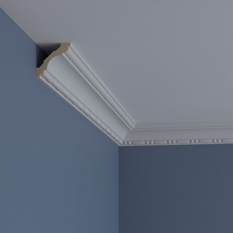 Primed Polyurethane Decorative Crown Moulding 94.5"