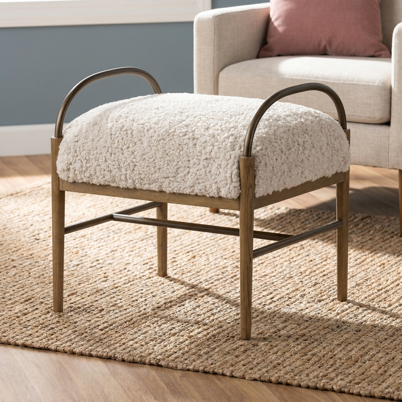 Demi Accent Stool, Laughlin Plum