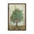 Toile avec cadre en bois brun classique