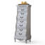 Meuble d'appoint rétro en bois massif blanc-1197181458