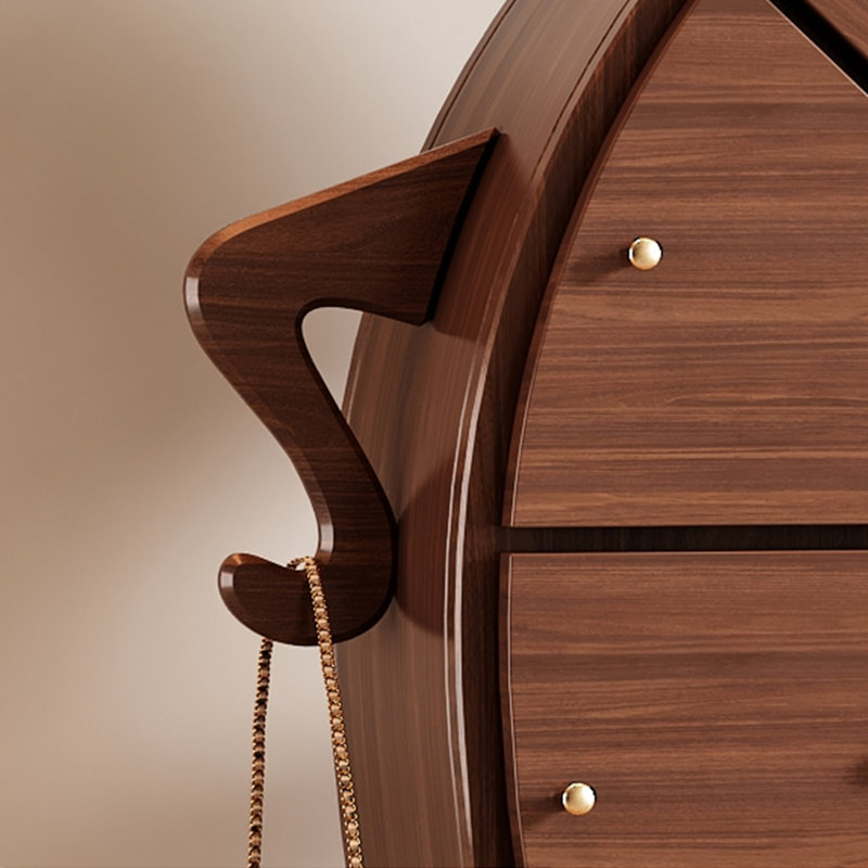 Solid wood lockers with crooked necks