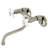 Kingston Brass Kingston Two-Handle 2-Hole Wall Mount Bathroom Faucet-56553443-56553438