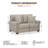 Francie Upholstered 64'' Loveseat