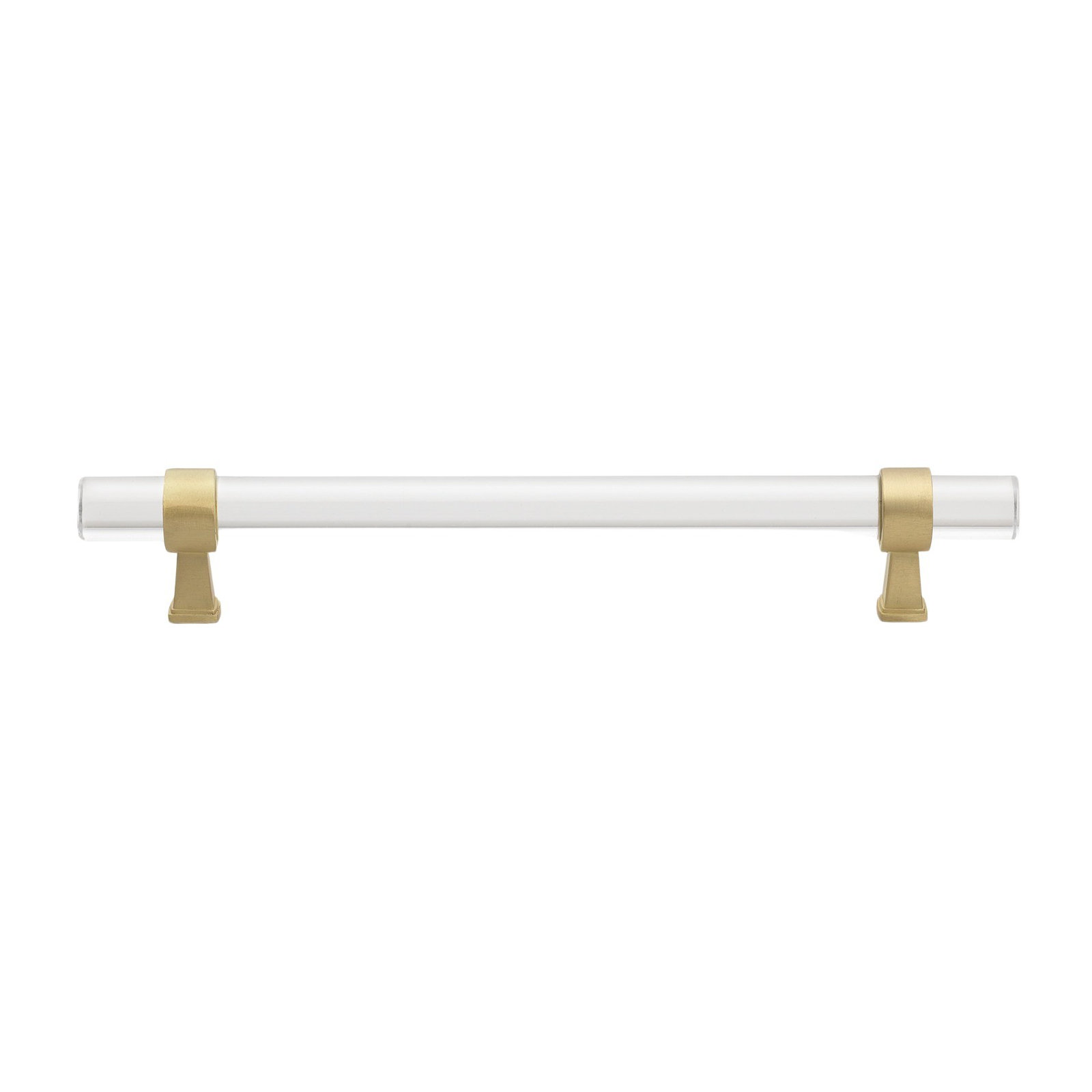 Acrylic Bar Pull, Satin Gold, 5.0625"