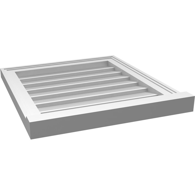 Cadre de seuil Brickmould, brun clair apprêté, H 22 po x l 20 po x P 2 po