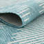 Tapis rayé en polypropylène tissé à la machine intérieur / extérieur gris / bleu-400190672