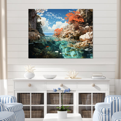 " Corals And Coral Patchwork Landscape "