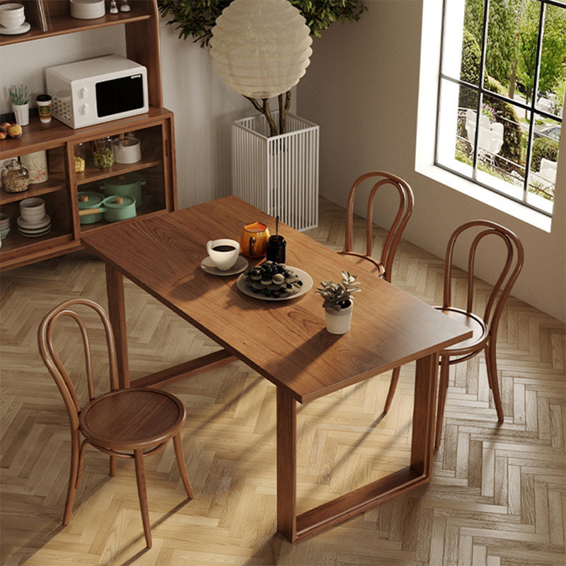 Modern Ashwood Dining Table, 29.53"H x 78.74"L x 31.5"W