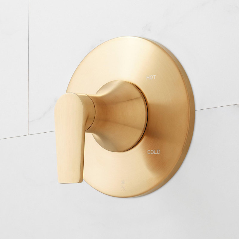 Berwyn Pressure Balance Shower Trim and Rough-in Valve - Brushed Gold