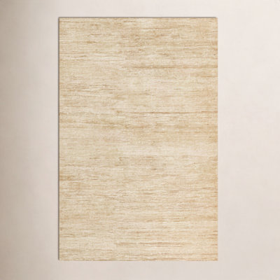 Caterina Beige Hand-Knotted Abstract Jute Rug