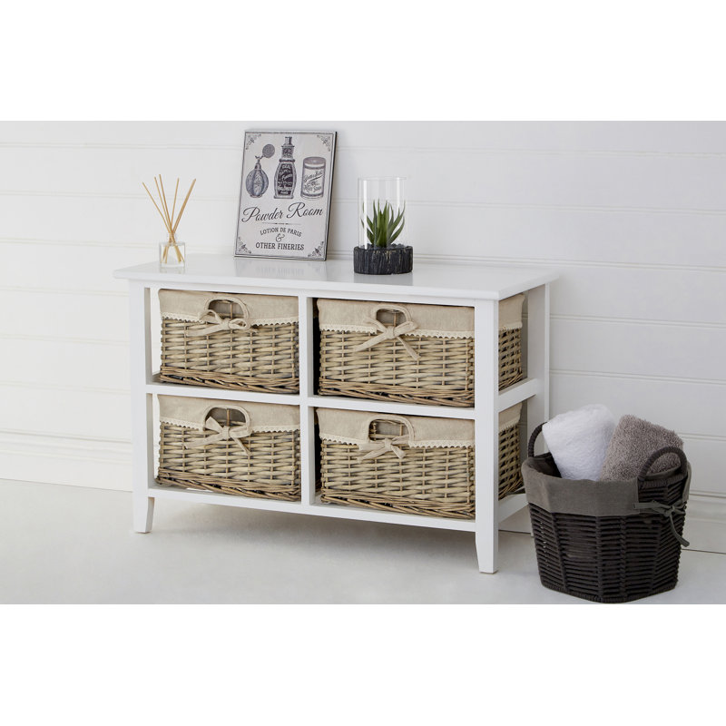 Bradenton Beach 77cm Solid Wood Sideboard