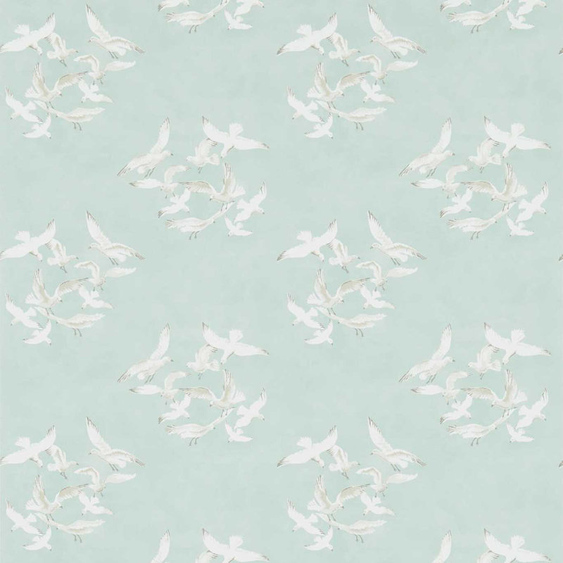 Seagulls Wallpaper, Eau De Nil