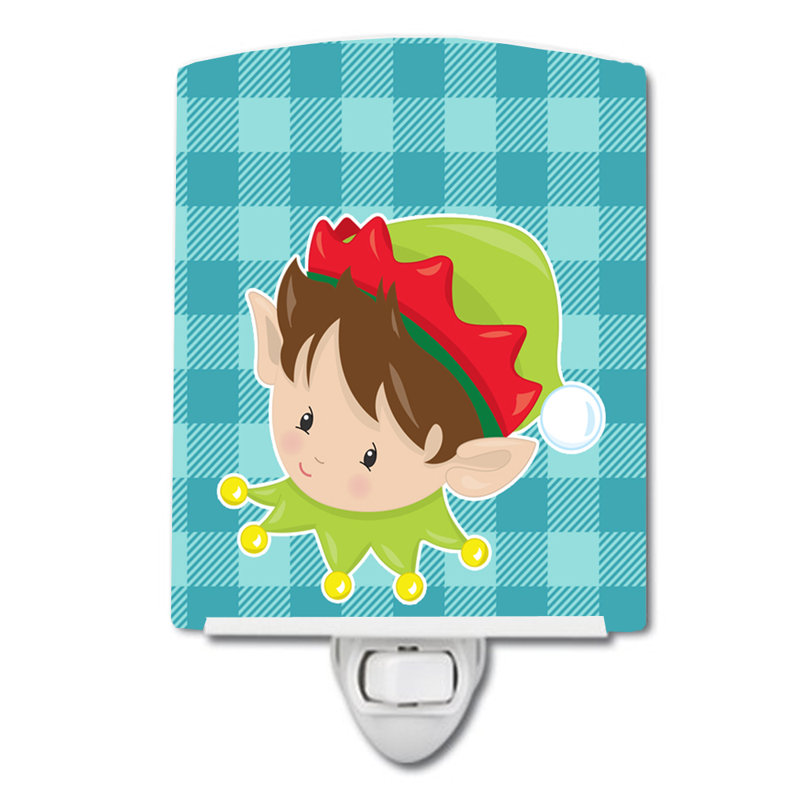 Silloth Brunette Elf Ceramic Night Light