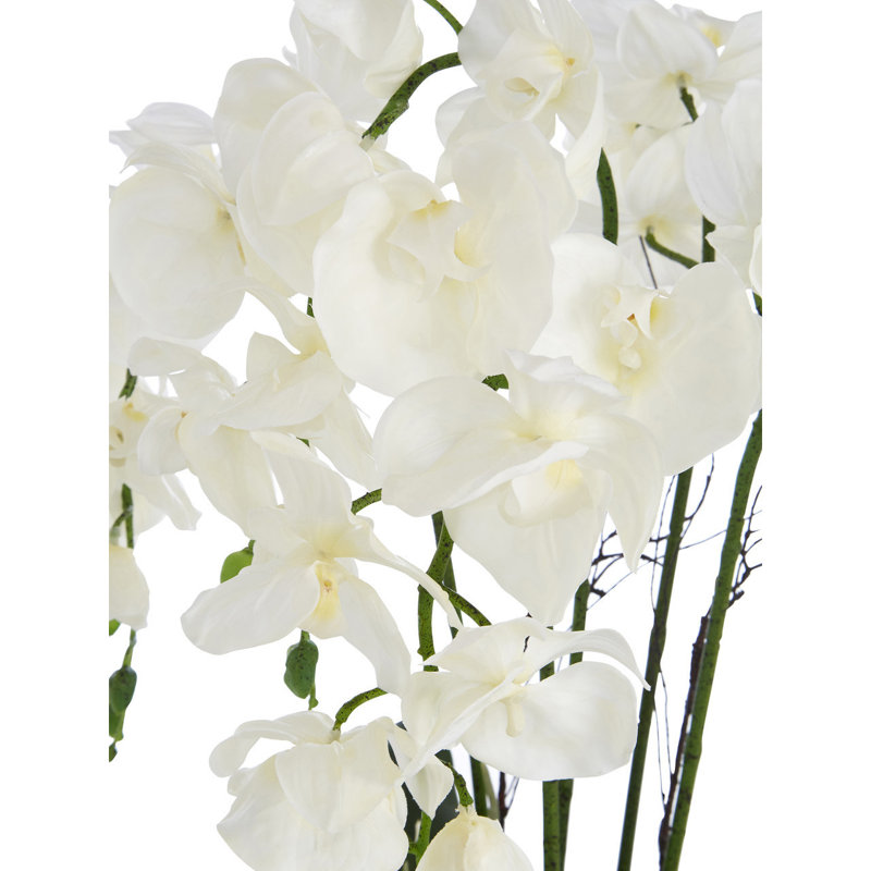 65cm Faux Flowering Plant in Ceramic Pot
