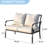 Patio Loveseat, Outdoor Sofa with Cushions, Waterproof Modern Design for Porch, Balcony & Garden-491839667