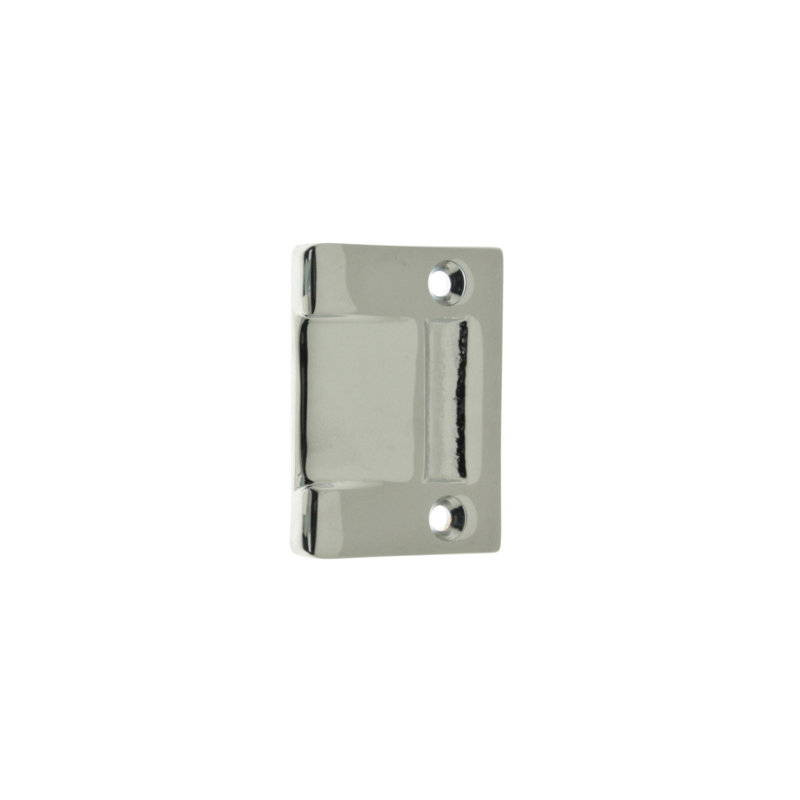 Solid Brass Rectangle Strike, Polished Chrome