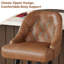 Swivel Upholstered Counter Stool with Solid Wood Frame-1584440450-1584440457